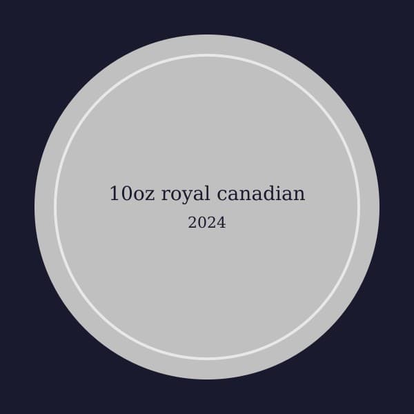 2024 10 oz Royal Canadian Mint Silver Bar